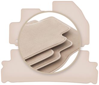 OEM Alfombrillas Beige Premium Para Ford S-max Mk1 Monovolumen 2006-2012