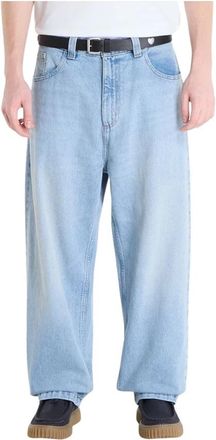 Carhartt Work in Progress Brandon Pant - Heren - Loose Fit Jeans - Blauw - XS - Katoen - Jeans