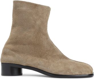 Maison Margiela Corn Brown Calf Leather Tabi H30 Ankle Boots-Uomo