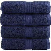 OEM Toallas De Mano Premium Solund, Juego De 4, Azul Marino, 30 X 30 Cm, 600 G/m&sup2; - Crezuo