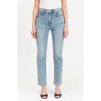 Daze Smarty Pants High Waist Slim Straight Ankle Jeans in Wink at Nordstrom, Size 24