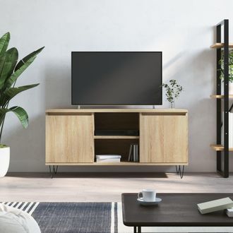 vidaXL Vidaxl - Mueble De Tv Madera De Ingenier&iacute;a Roble Sonoma 104x35x50 Cm