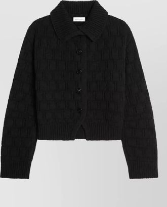 Dries Van Noten cashmere wool high-neck cardigan