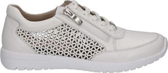 Caprice Witte Nappa Sneakers voor Vrouwen - Dames - Sneakers - Wit - 39 EU - Leer - Schoenen