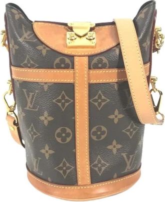 Louis Vuitton Pre-owned Monogram Bucket Bag - Dames - Vintage Tas - Bruin - ONE Size - Leer - Vintage