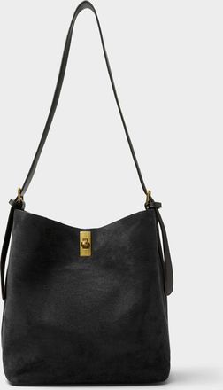 Simons Womens Belt-strap faux-suede bag