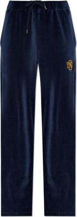 Stella McCartney Fluwelen Broek - Dames - Sweatpants - Blauw - S - Broeken