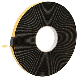 vidaXL Cinta De Espuma Autoadhesiva 10 Pcs Negro 10mm X 10m Espuma Cr Vidaxl
