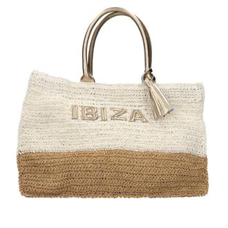 De Siena shoes Ibiza Raffia Resort Shopper - Dames - Handtassen - Veelkleurig - ONE Size - Leer - Tassen