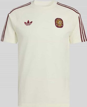 adidas Originals Slim Fit T-Shirt aus Baumwoll-Mix in Offwhite, Gr&ouml;&szlig;e XXL