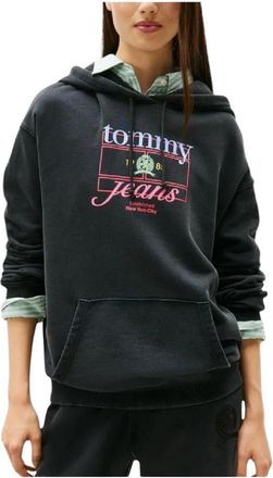 Tommy Hilfiger Crest Flag Hoodie - Dames - Hoodies - Zwart - XS - Hoodies & sweatvesten