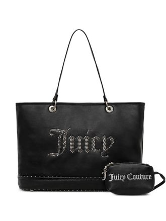 Juicy Couture studded logo tote bag - Zwart