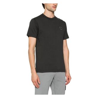 Stone Island Compass Patch T-shirt - Heren - T-shirts - Grijs - 2XL - Katoen - Tops