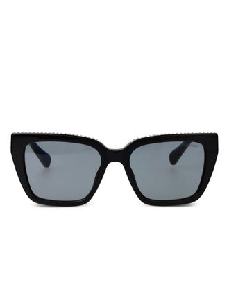 Swarovski crystal-embellished sunglasses - Black