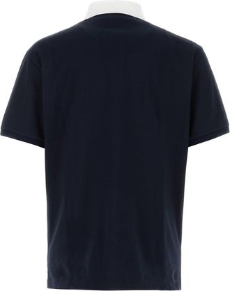 Gucci Mens Stretch Piquet Polo Shirt Navy Cotton Elastane