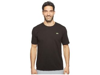Lacoste Sport Short Sleeve Technical Jersey T-Shirts Shirt Mens T Shirt Black : 7 (2XL), Cotton/Polyester