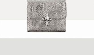 Vivienne Westwood Orb Clasp Wallet Python-effect Emboss Iron One Size Women