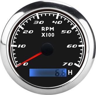 OEM Tac&oacute;metro Para Embarcaciones Con Pantalla Transparente De Alta Sensibilidad, Color Negro
