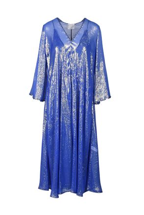 Forte_Forte Lam&eacute; Kaftan - Blue