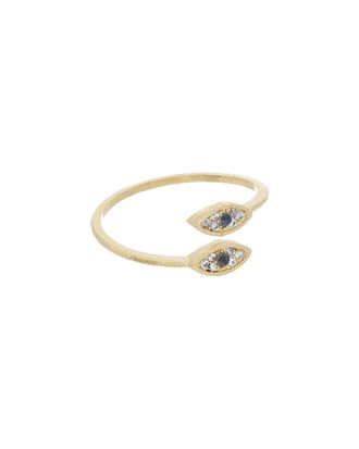 Rivka Friedman 18K Clad Simulated Evil Eye Diamond Ring