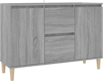 vidaXL Aparador De Madera De Ingenier&iacute;a Gris Sonoma 101x35x70 Cm Vidaxl