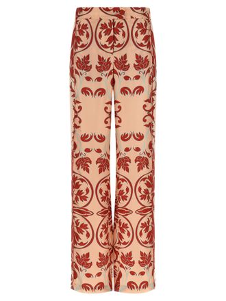 F.R.S. For Restless Sleepers Multicolor Silk Casual Womens Pants