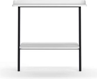 HERDASA Herdasa - Recibidor Modelo 787 Acabado Blanco/negro, 87.5 Cm (alto) X 111 Cm (ancho) X 31 Cm (prof.)