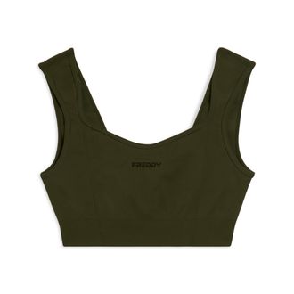 Freddy Top sportivo seamless con scollo a cuore e supporto leggero