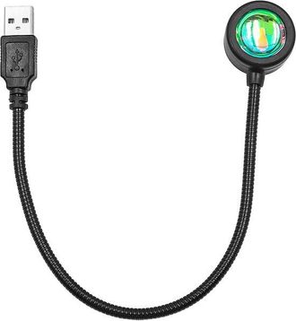No Brand Mini Proyector Usb Con Luz De Puesta De Sol. Gira 360 Grados, Ideal Para Una Decoraci&oacute;n Rom&aacute;ntica En Coches, Salas De Estar, Dormitorios, Etc