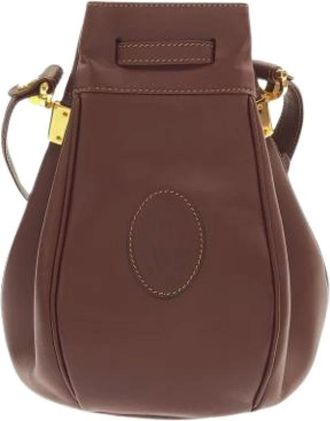 Cartier Pre-owned Bucket Bags, female, Red, Size: ONE SIZE Pre-owned Bucket Shoulder Bag