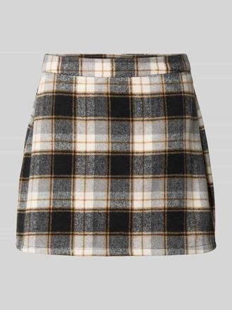 Vero Moda Regular Fit Mini-Rock mit Karomuster Modell NAYA in Offwhite, Gr&ouml;&szlig;e M