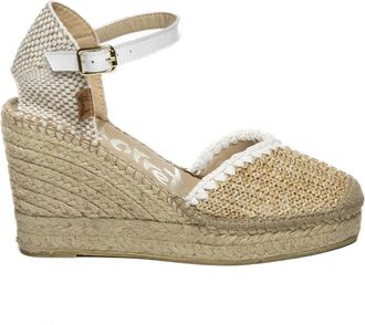 Vidorreta Ceilan Natural - Dames - Sleehakken - Wit - 41 EU - Leer - Schoenen