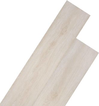 vidaXL Tableros De Suelo Madera De Roble Blanca Cl&aacute;sica 5,02 M&sup2; Vidaxl
