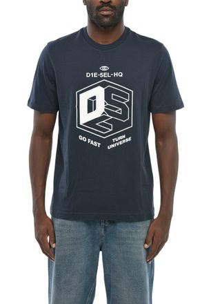Diesel Navy Blue Graphic T-Shirt