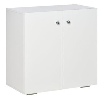 HOMCOM Aparador de sal&oacute;n 70x39x70 cm blanco