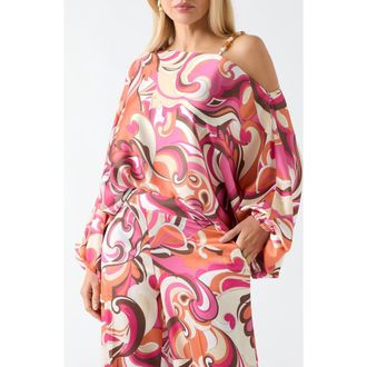 Marciano Carmen One-Shoulder Top in Brown at Nordstrom, Size 6 Us