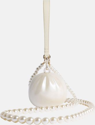Simone Rocha Borsa Crossbody Pearl Dim Sum