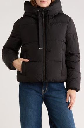 BCBGeneration Cloud Hooded Puffer Jacket in Black at Nordstrom Rack, Size X-Small