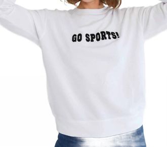 Shiraleah Go Sports Sweatshirt In White