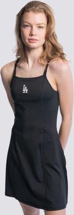 Lusso Womens Lusso Black Los Angeles Dodgers Ciara Strappy Dress at Nordstrom, Size X-Large