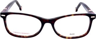Carolina Herrera Ladies Red Rectangular Eyeglass Frames HER 0110