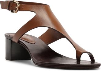 Alexandre Birman Eliah Block Heel Sandal in Espresso at Nordstrom, Size 8.5