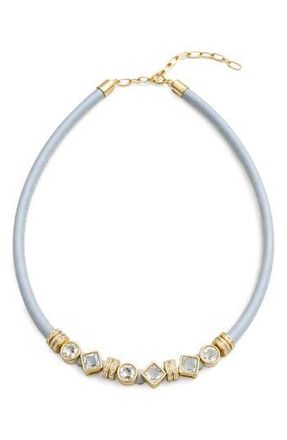 Saachi Glam Accent Collar Necklace in Light Grey at Nordstrom Rack