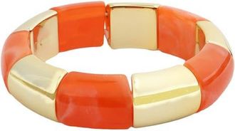 Panacea Resin Stretch Bracelet in Orange at Nordstrom