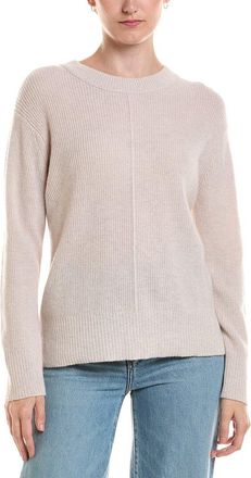 Fort&eacute; Cashmere Rib Easy Crewneck 100% Cashmere Sweater