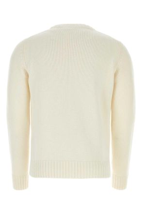Prada Mens Ivory Wool Blend Sweater Bianco Wswv Maglieria