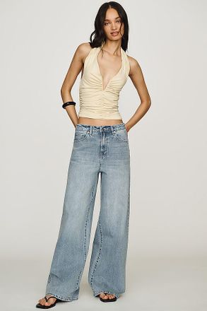 Habitual Gemma High-Rise Wide-Leg Studded Jeans