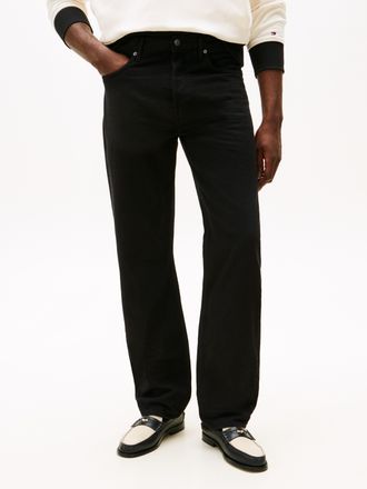 Tommy Hilfiger Straight-Jeans TOMMY HILFIGER DOVER, Herren, Gr. 30, L&auml;nge 32, schwarz, Denim/Jeans, Obermaterial: 100% Baumwolle, regular fit, Jeans Straight-Jeans, 