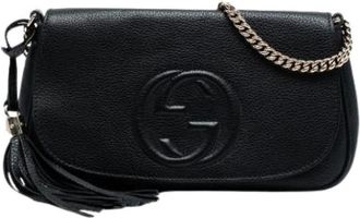 Gucci Pre-owned Cross Body Bags, female, Black, Size: ONE SIZE Pre-owned Cross Body Bag