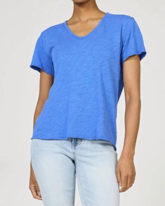 Dear John Denim Vanya Short Sleeve Top In Dazzling Blue